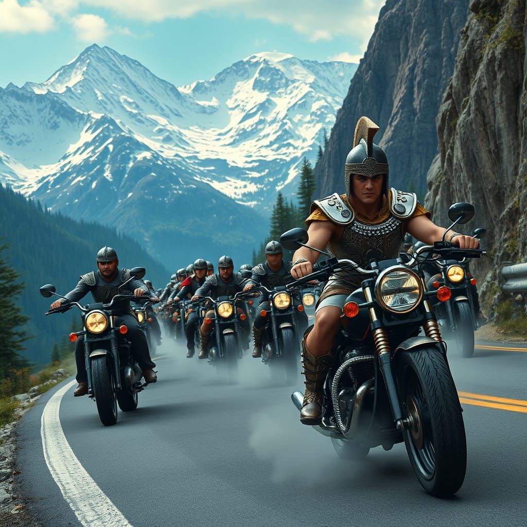 Hannibal Leads Motorcycle Warriors Through Italian Alps in a...