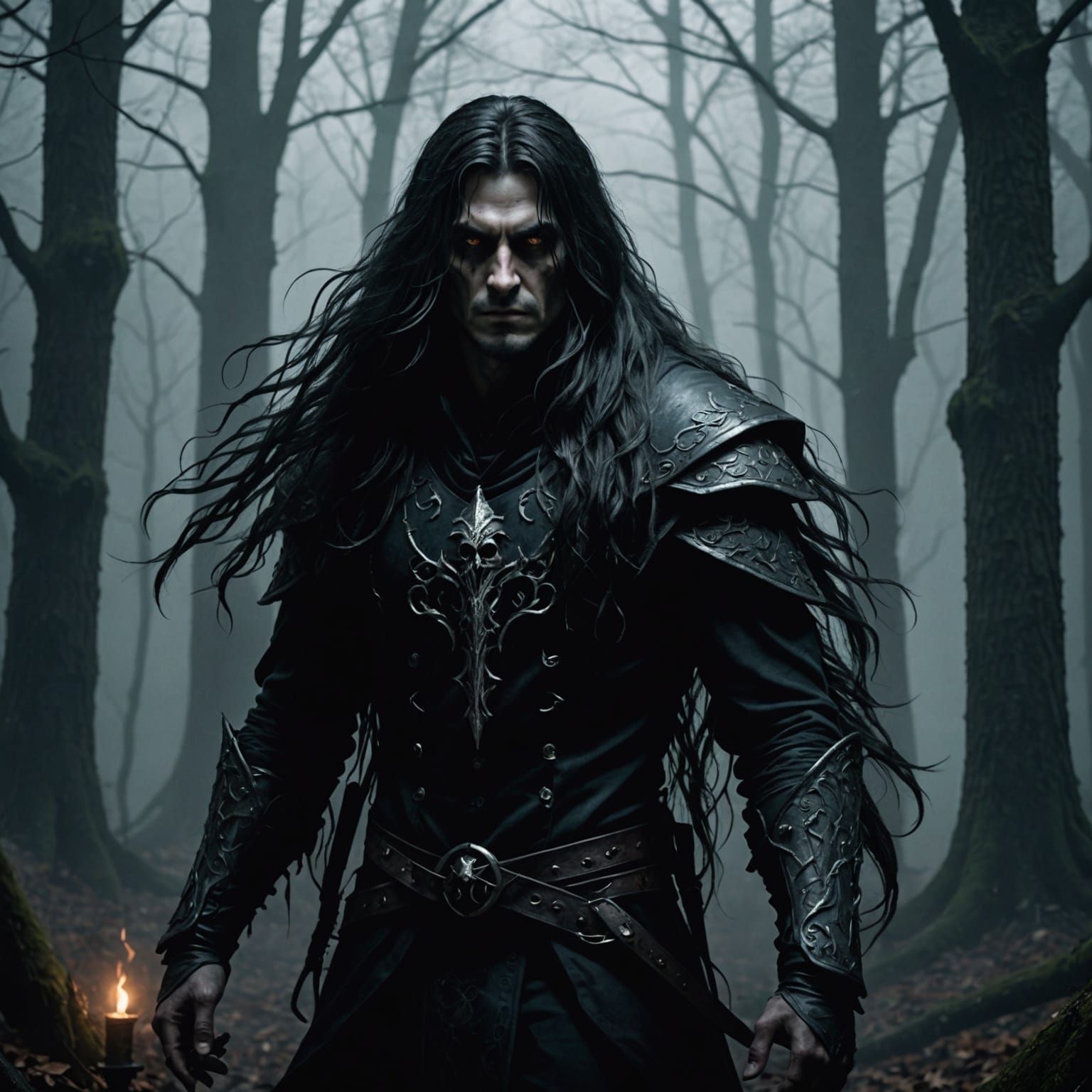 Mysterious Figure Emerges in Haunted Forest