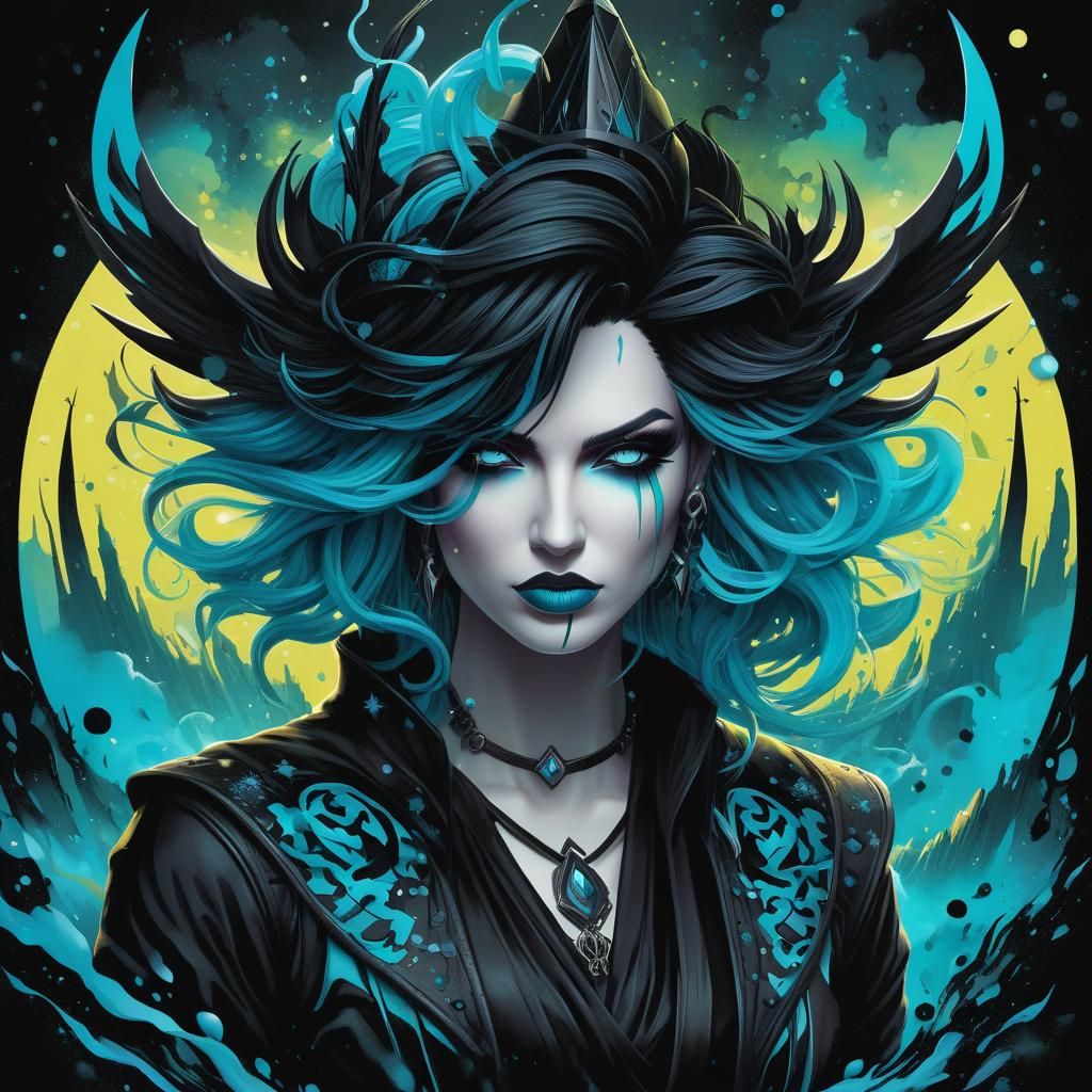 Mysterious Dark Magic Scene