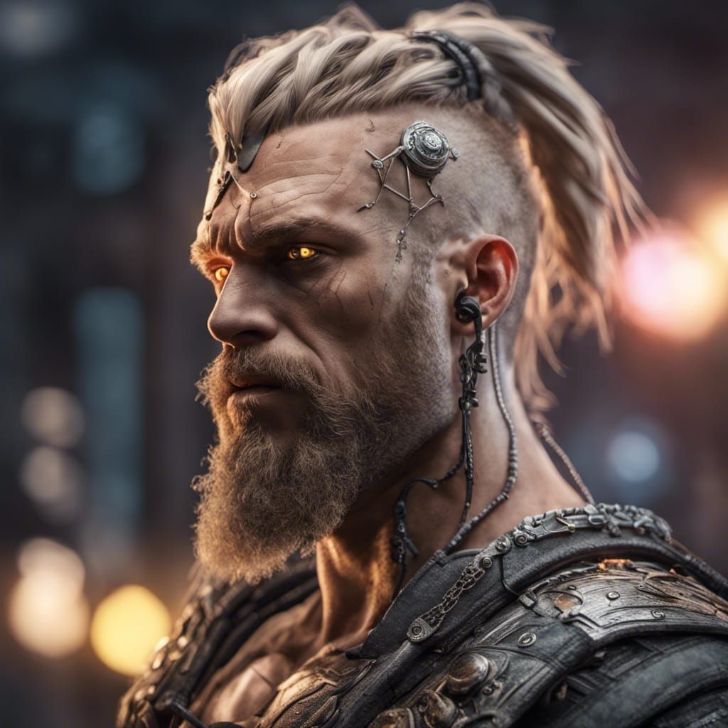 Cyberpunk Viking