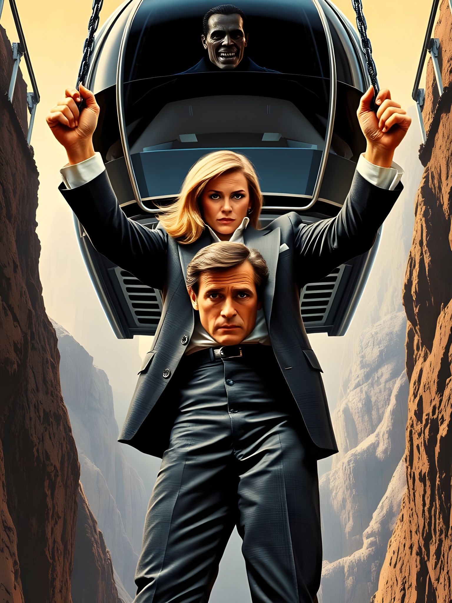 James Bond 007 in Daring Mid-Air Stunt with Dr. Holly Goodhe...