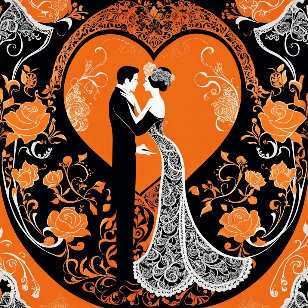 Elegant Gothic Wedding Cake