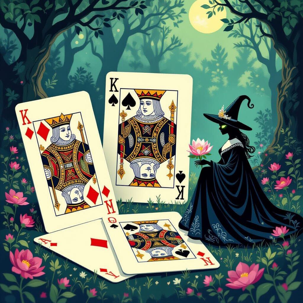 Whimsical Card Dioramas: King of Diamonds Automaton & Enchan...