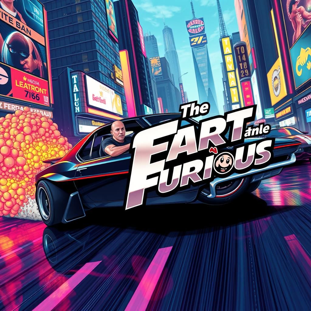 A movie poster for "The F*** and the Furious"