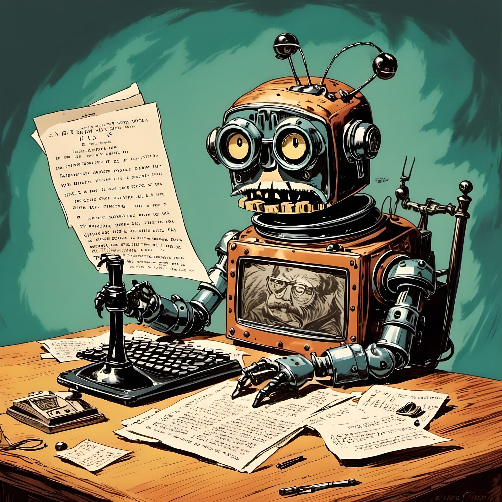 The Robot Times Herald - The annoyed News Editor