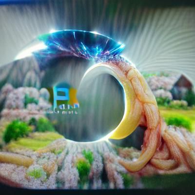 Dreamlike Portal to a Futuristic Cityscape