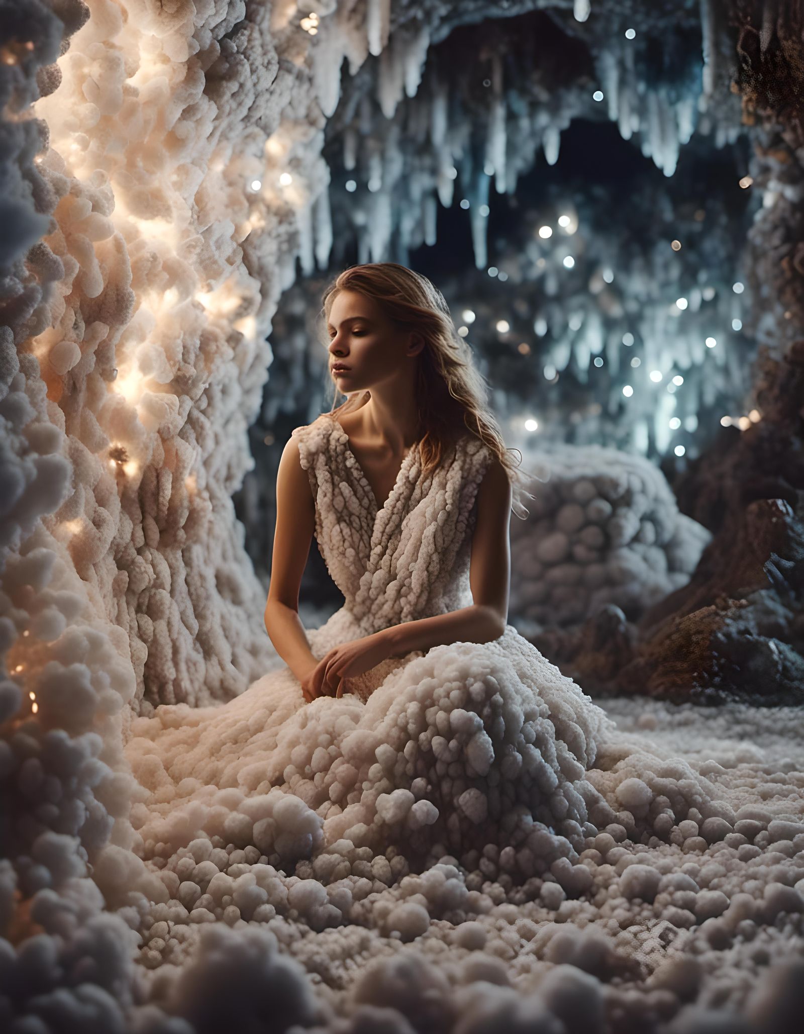 A Dreamy Portrait in Hyperrealism Style