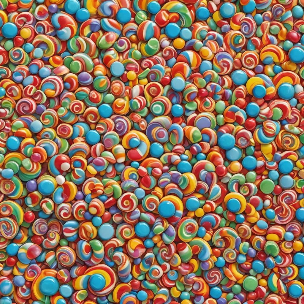 Vibrant Rainbow of Sugary Delights