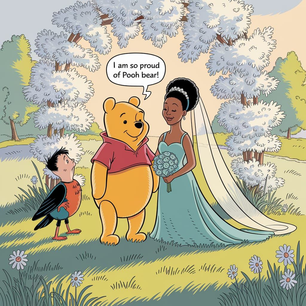 Winnie the Pooh's Wedding in Sunny Meadow