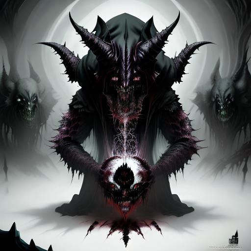 Sinister Figure in Dark Forest Fantasy Art