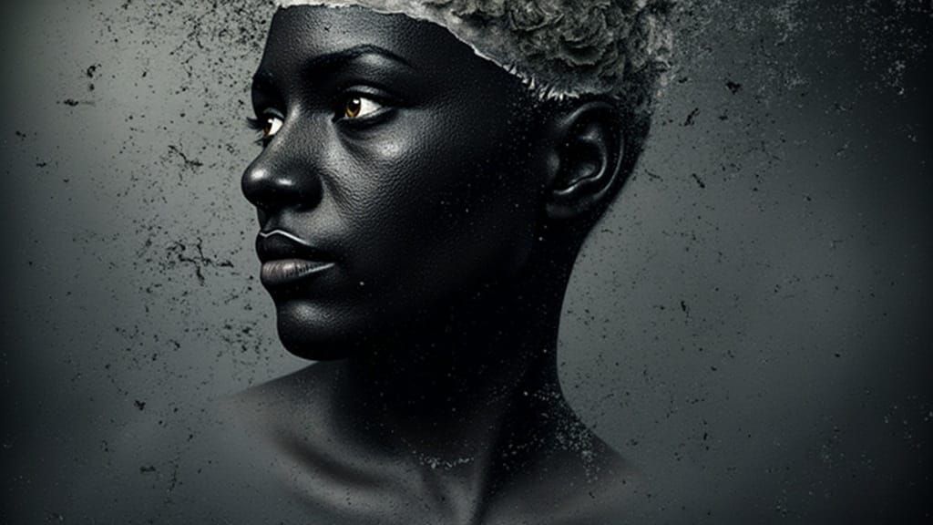 Dark Fantasy Portrait in Photorealistic Digital Illustration...