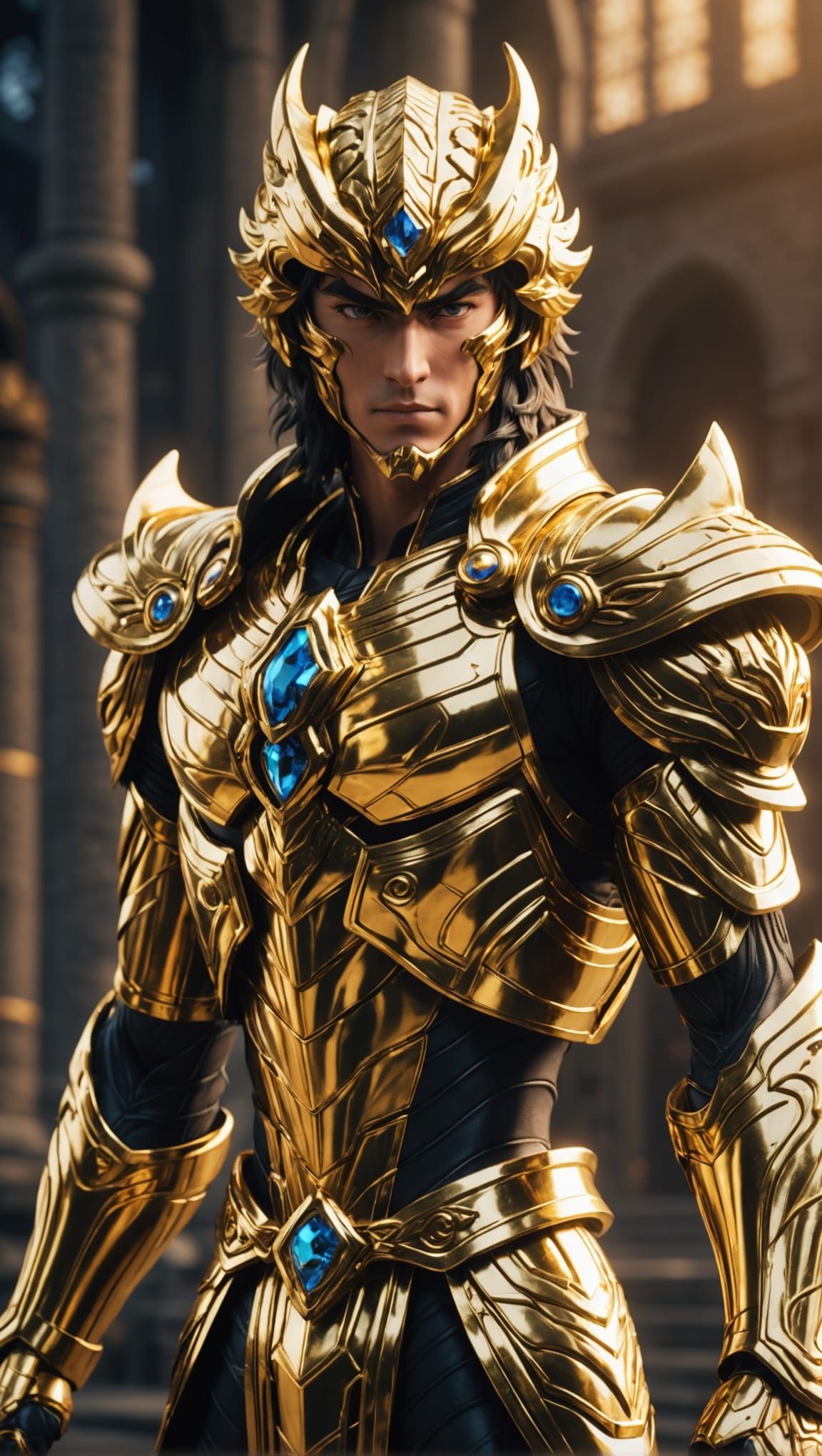 Epic Saint Seiya Tiger Gold Saint in Stunning 3D Cinematic G...