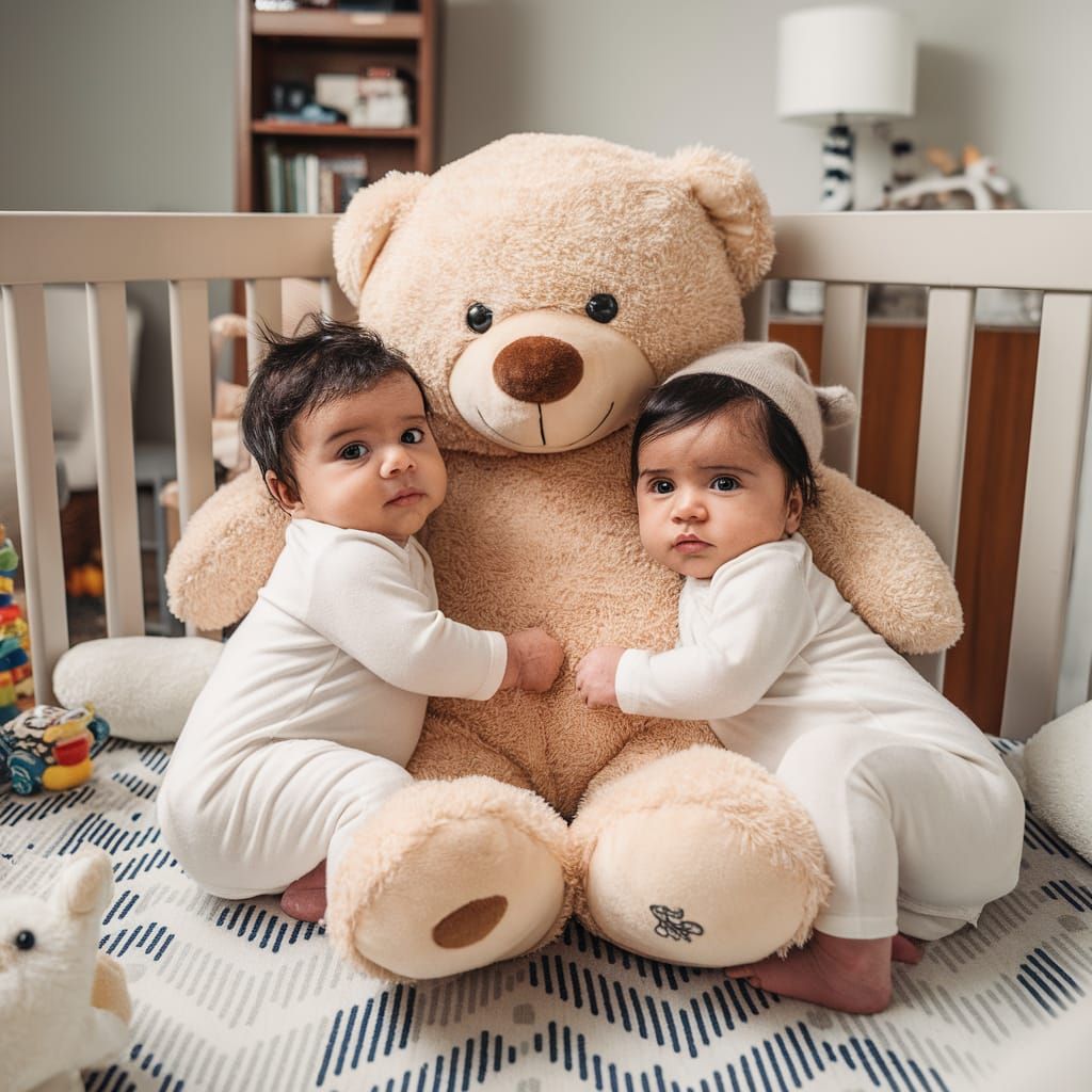 Cozy Crib Scene in Whimsical Nursery Aesthetic