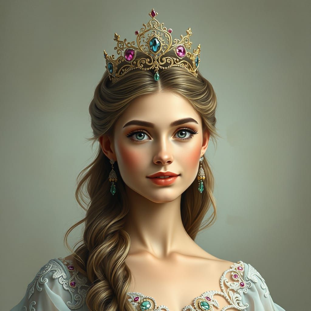 A gorgeous and charming princess