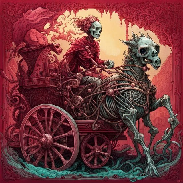 Ruby Chariot inspired by Dan Mumford