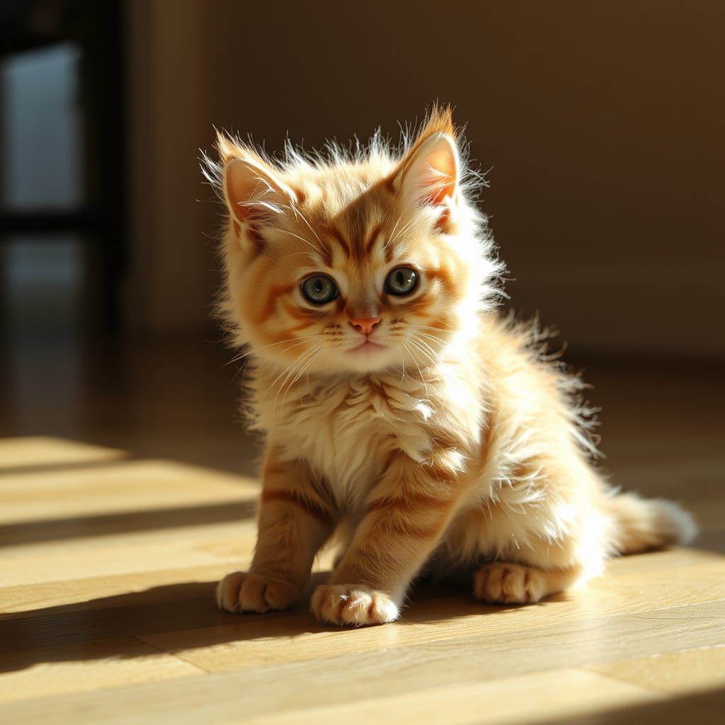 Photorealistic kitten