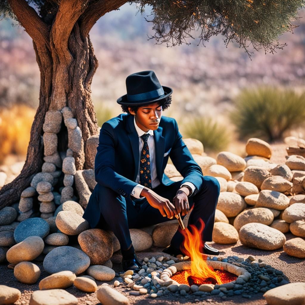 Mysterious Youth by the Frankincense Tree