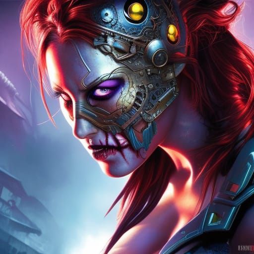 Zombie Cyborg Girl