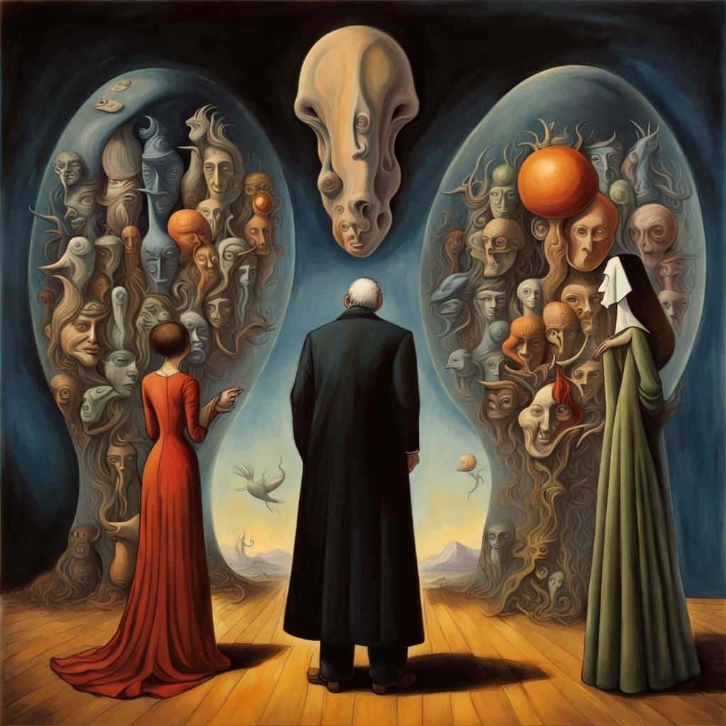 Surreal Dark Fantasy with Vibrant Colors