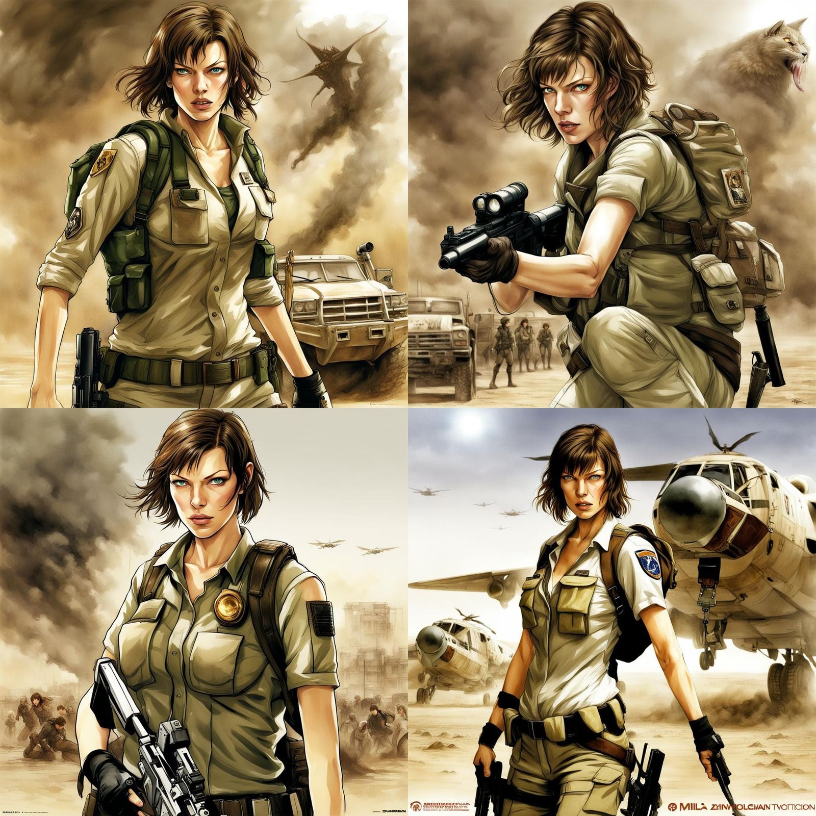 Milla Jovovich in Resident Evil: Extinction movie