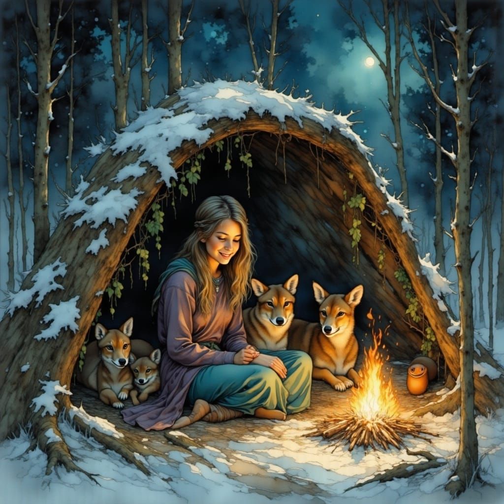 Whimsical Witch's Winter Sanctuary