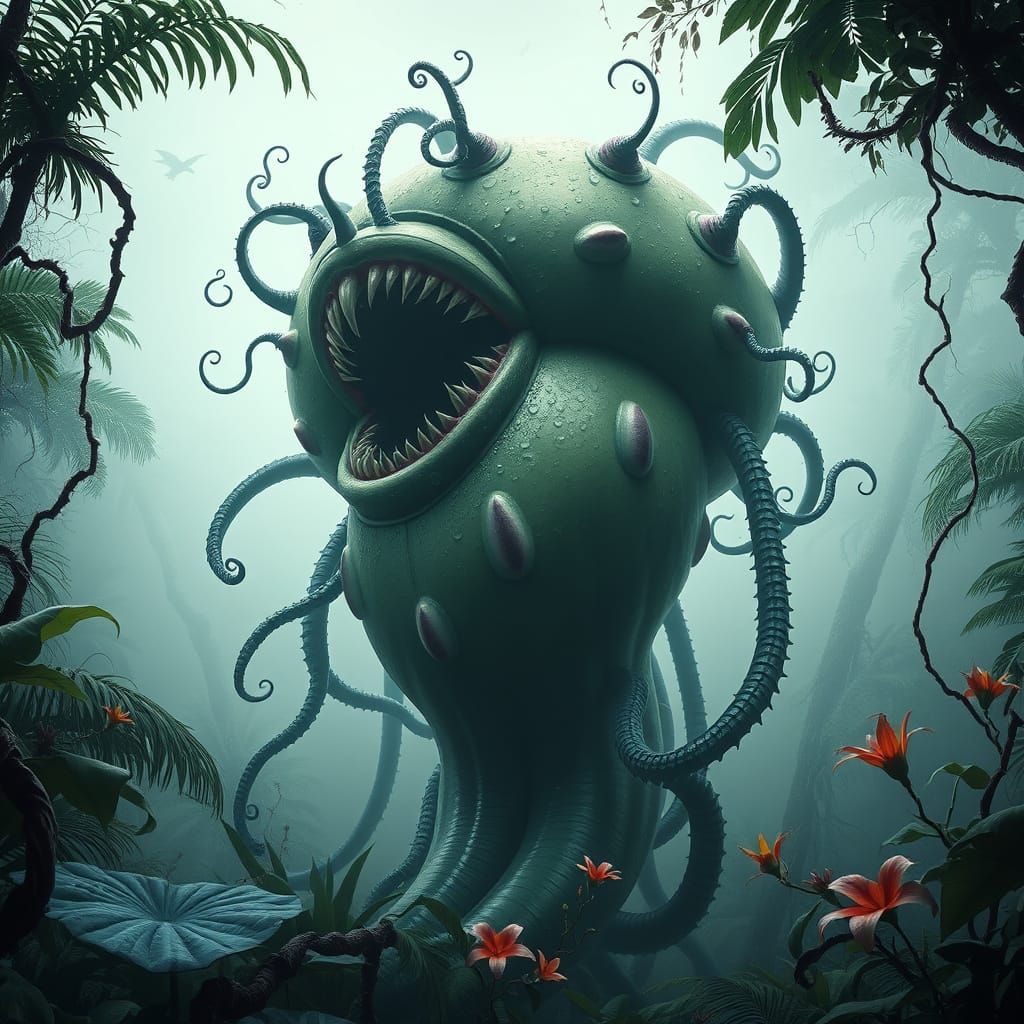 Amazonian Beast in Hyper-Realistic Style