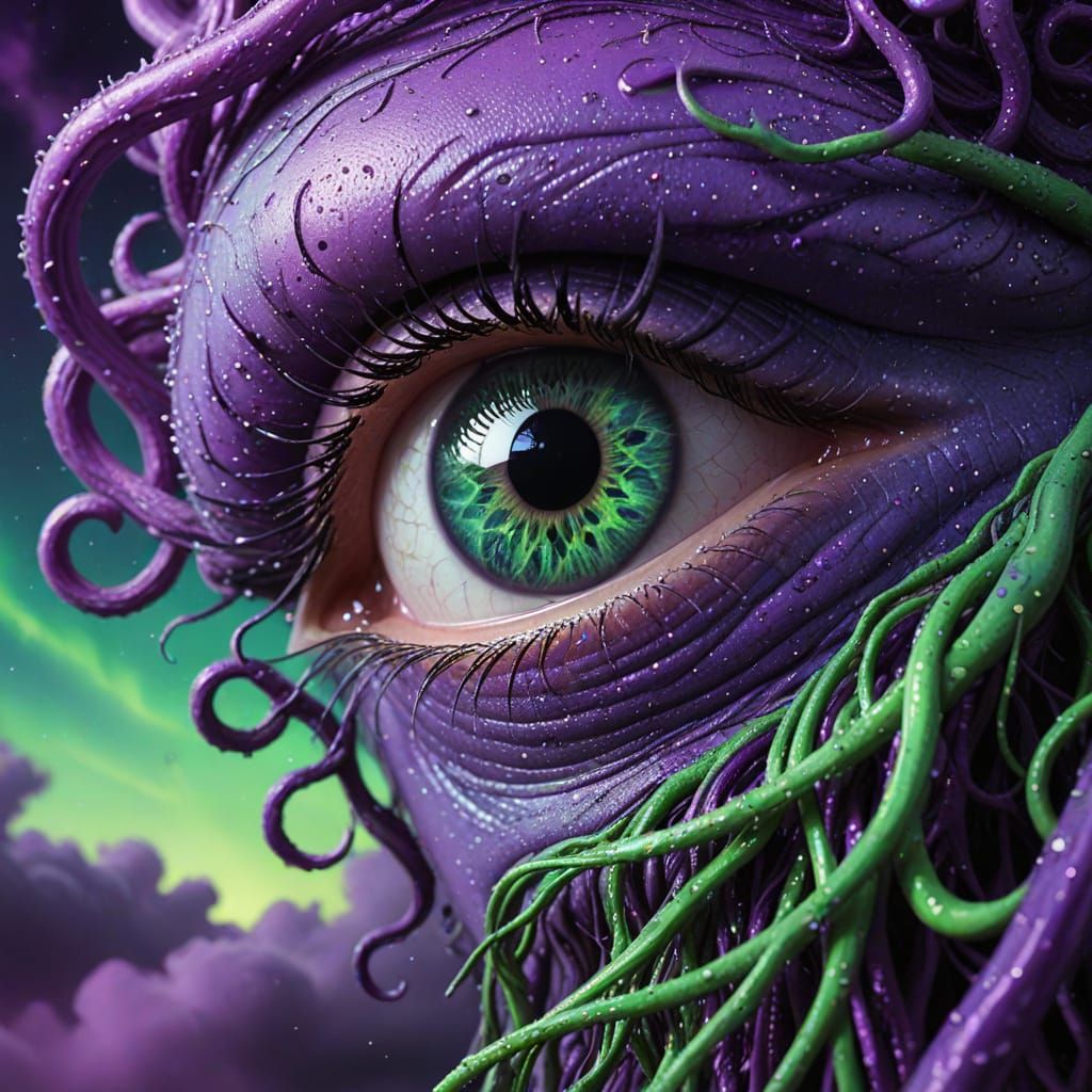 Eldritch Eyes Peeling from Psychedelic Skies