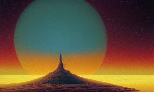 Cosmic Landscapes in Retrofuturistic Visions