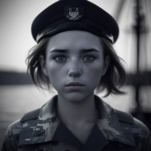 Navy Recruit in Gritty 2012 Camouflage Uniform