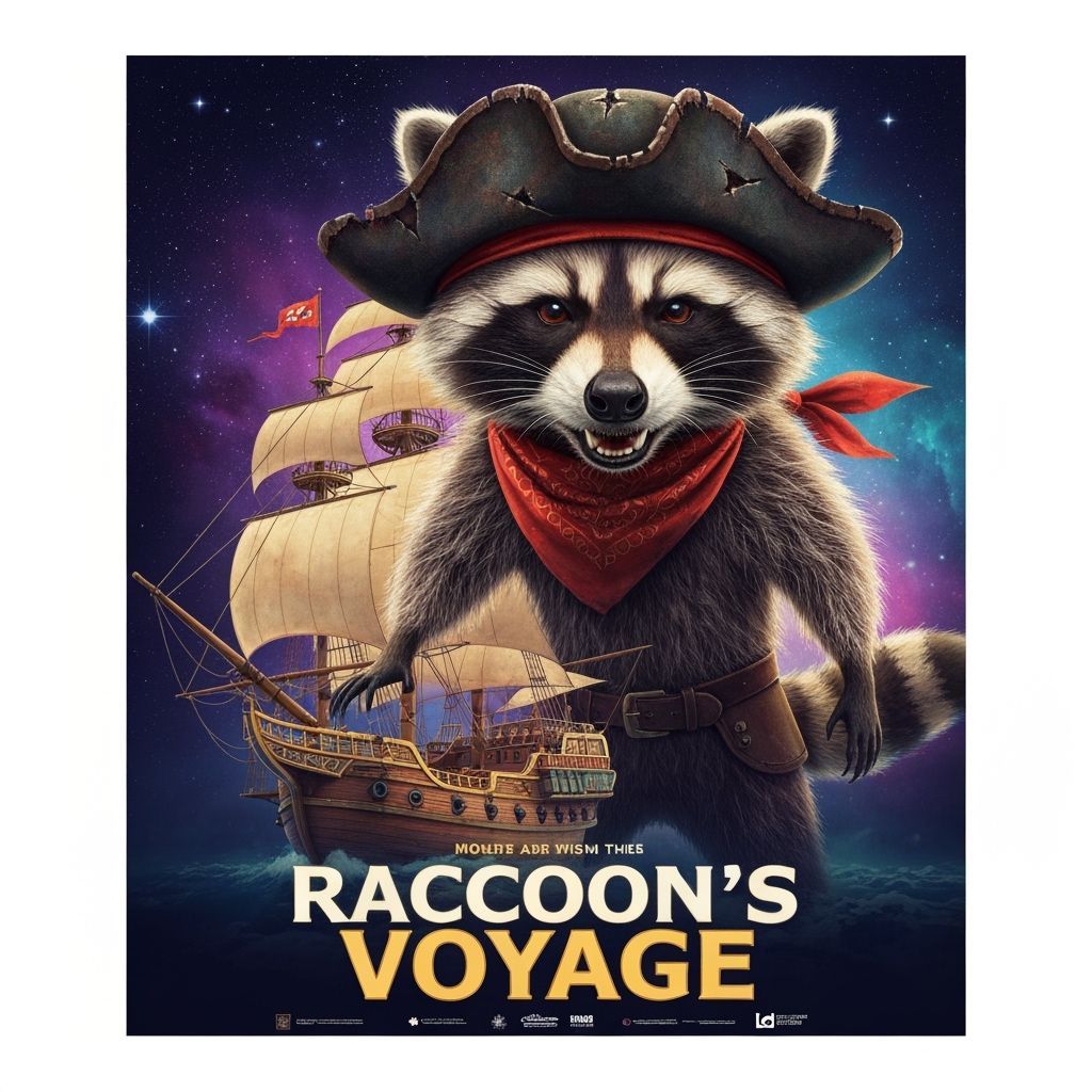 Raccoon's Voyage: Pirate Adventure in Space