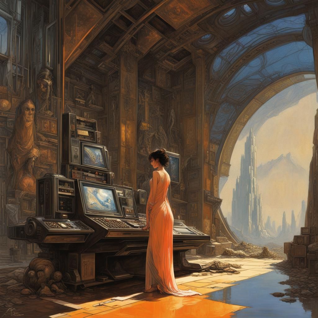 16k resolution, art by Syd Mead, Alphonse Mucha, H.R. Giger,...