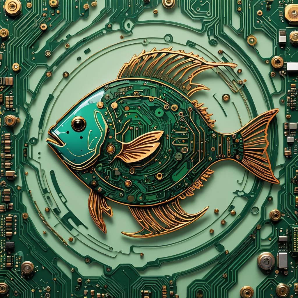 Circuit Board Astrology Logo in Vibrant Colors