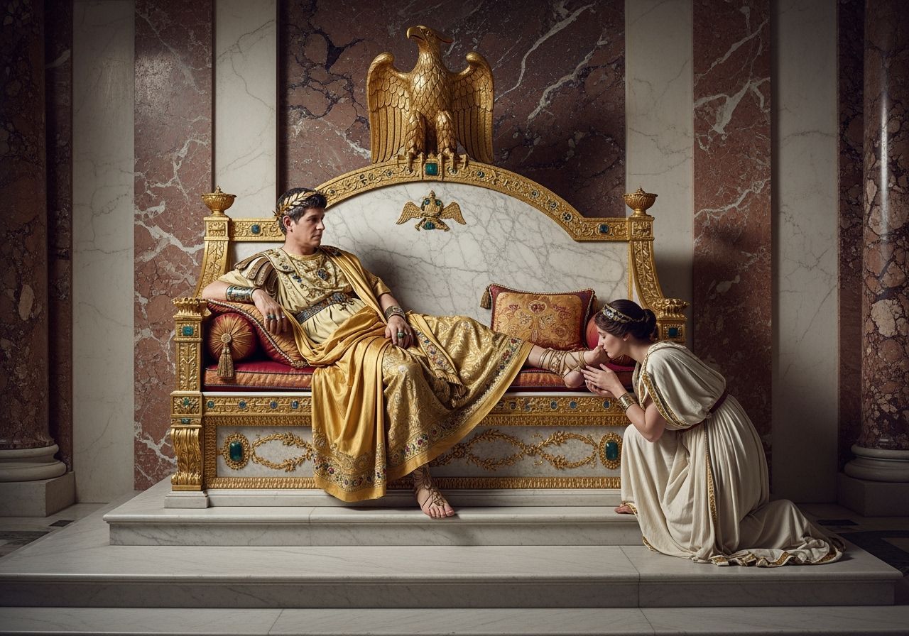 Luxurious Throne Room of Emperor Caligula in Ancient Rome