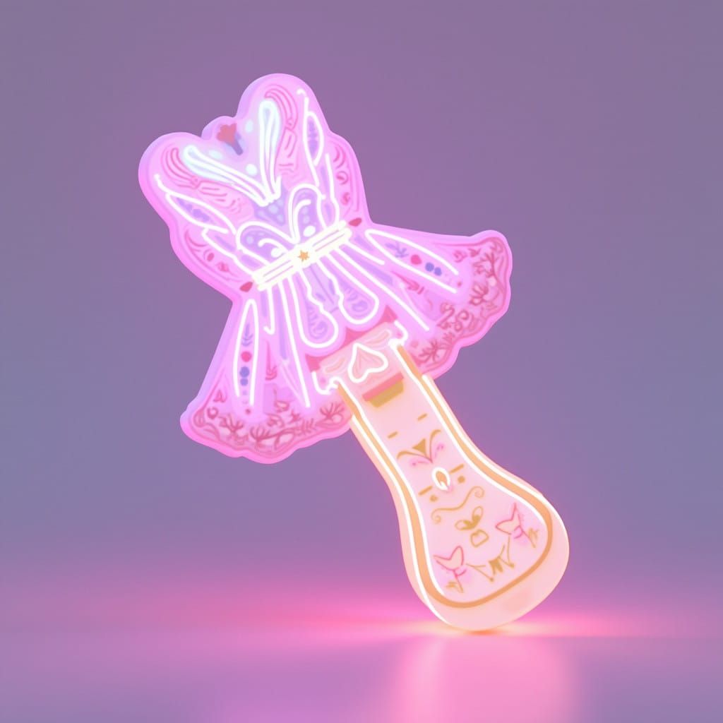 Vibrant K-Pop Lightstick for Momo of Twice