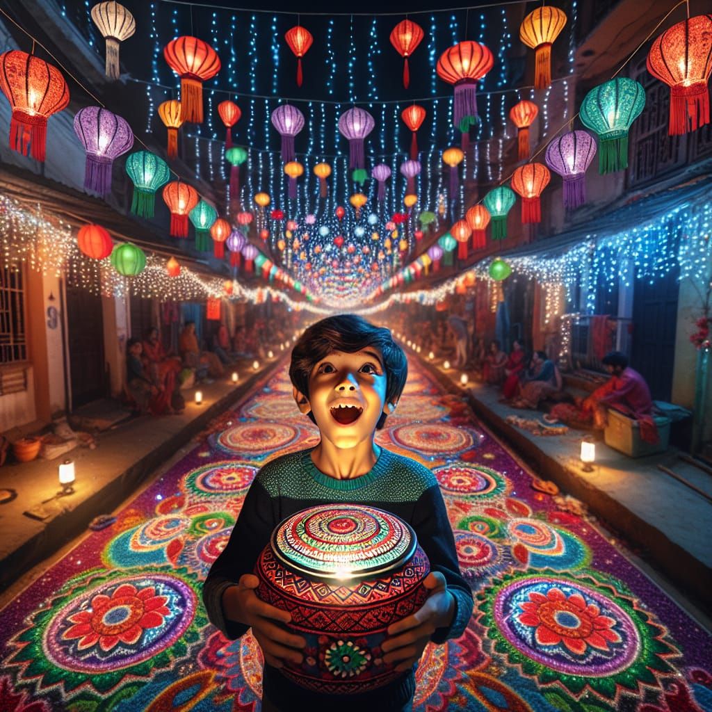 Diwali Excitement in Autumn India