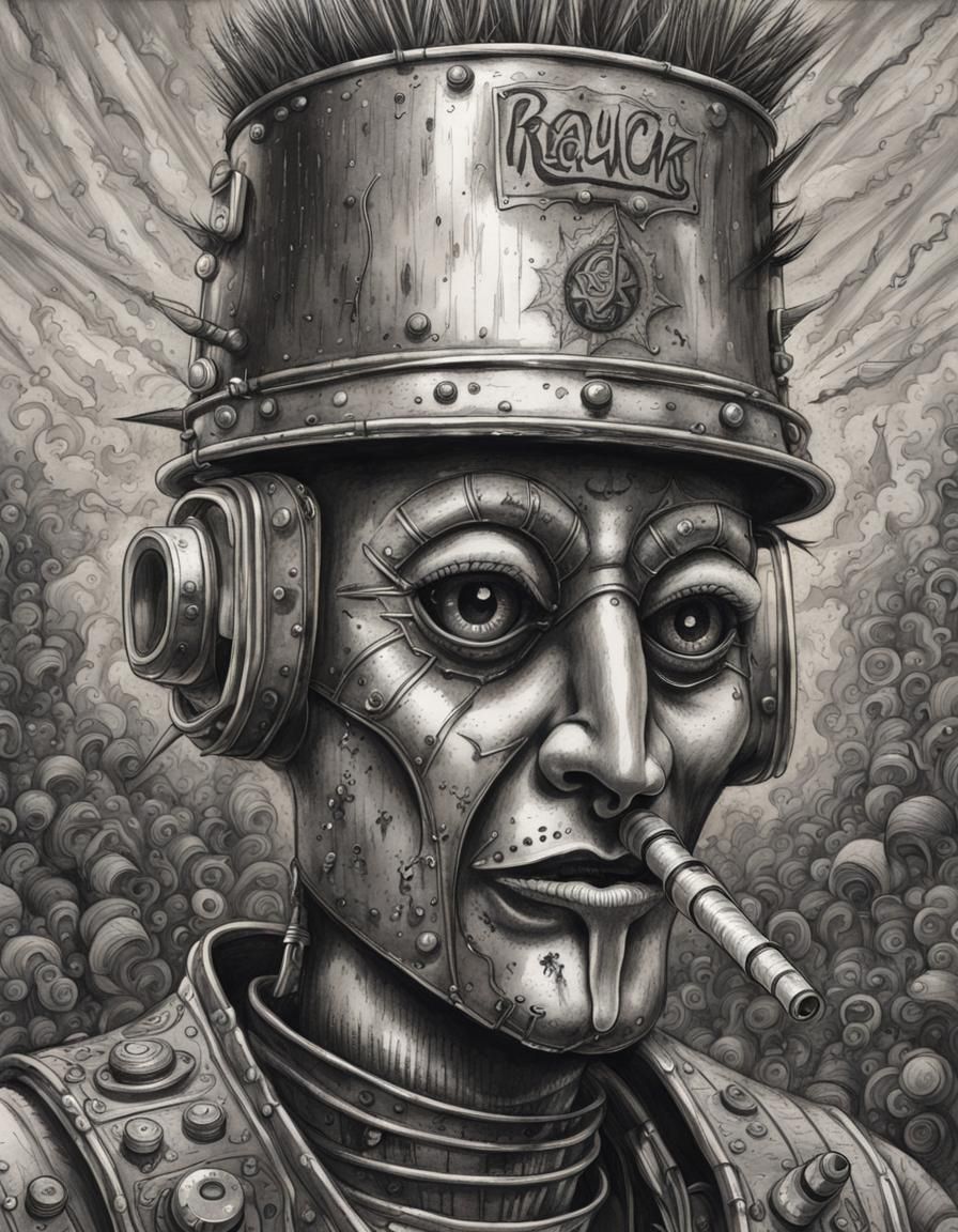 Charcoal Punk Tin Man Rockstar