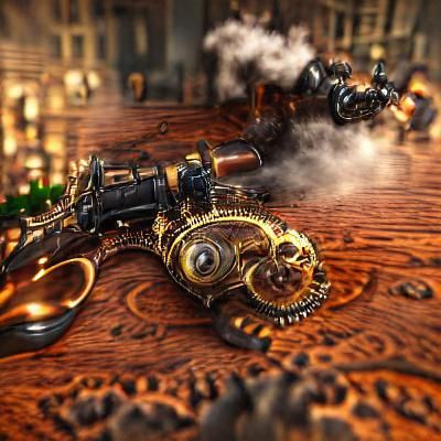 Steampunk Murder in 8K Resolution