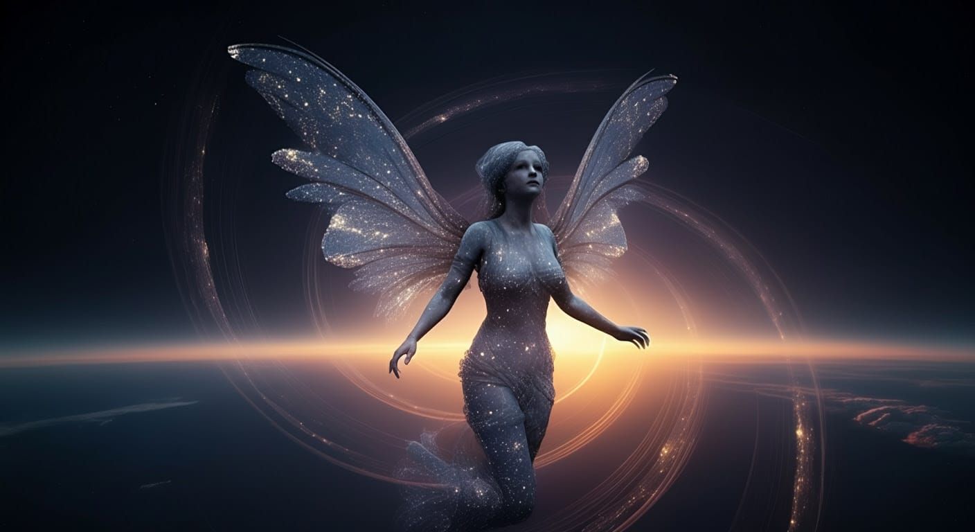 Celestial Nymph in Dreamlike Haze