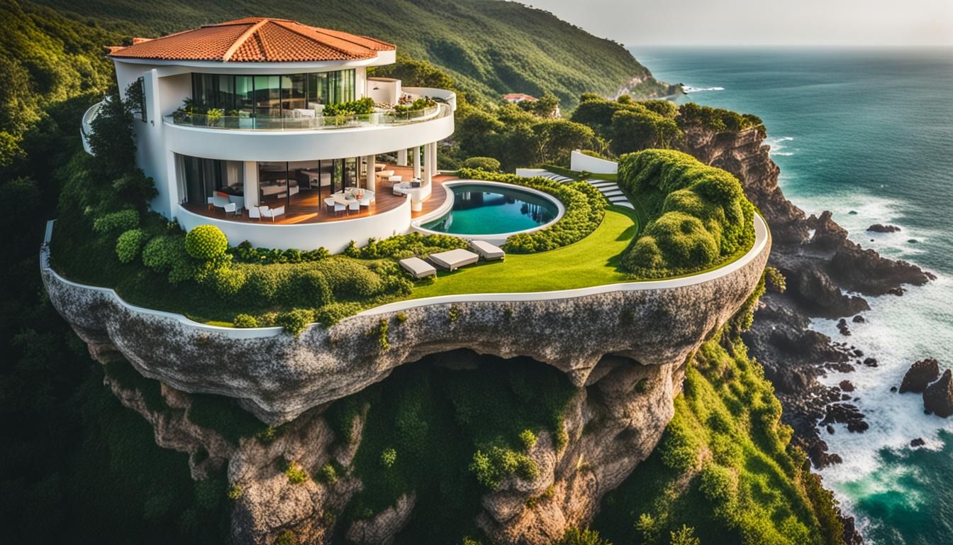 Elegant Cliffside Estate with Ocean Views