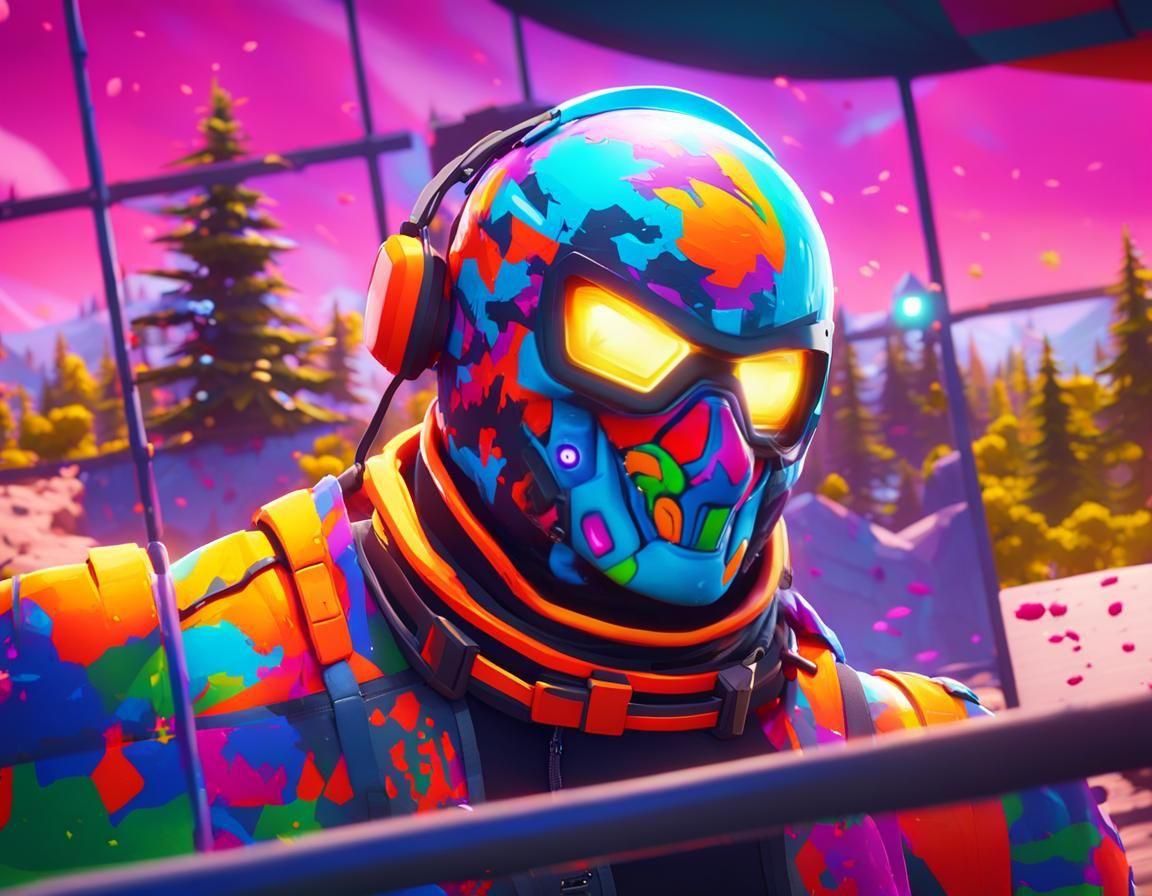 Epic Fortnite Warrior in Professional Photography