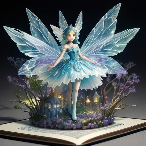 Enchanted Crystal Fairies in Whimsical Pop-Up Book