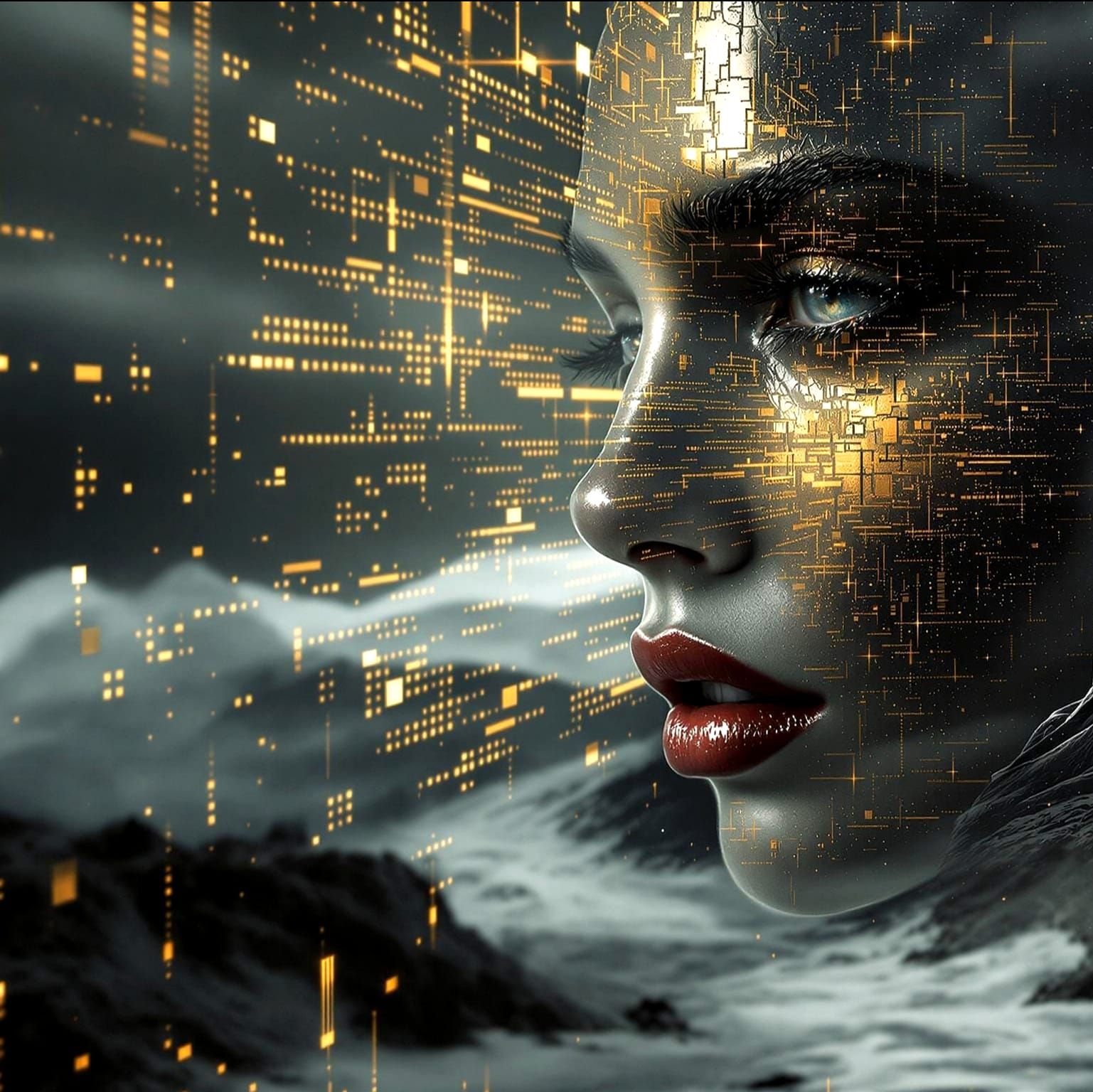 AI (Flux PRO v1.1 Ultra Auto Portrait)