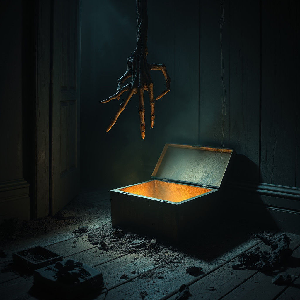 Mysterious Floorboard Reveal in a Haunting, Gothic Atmospher...