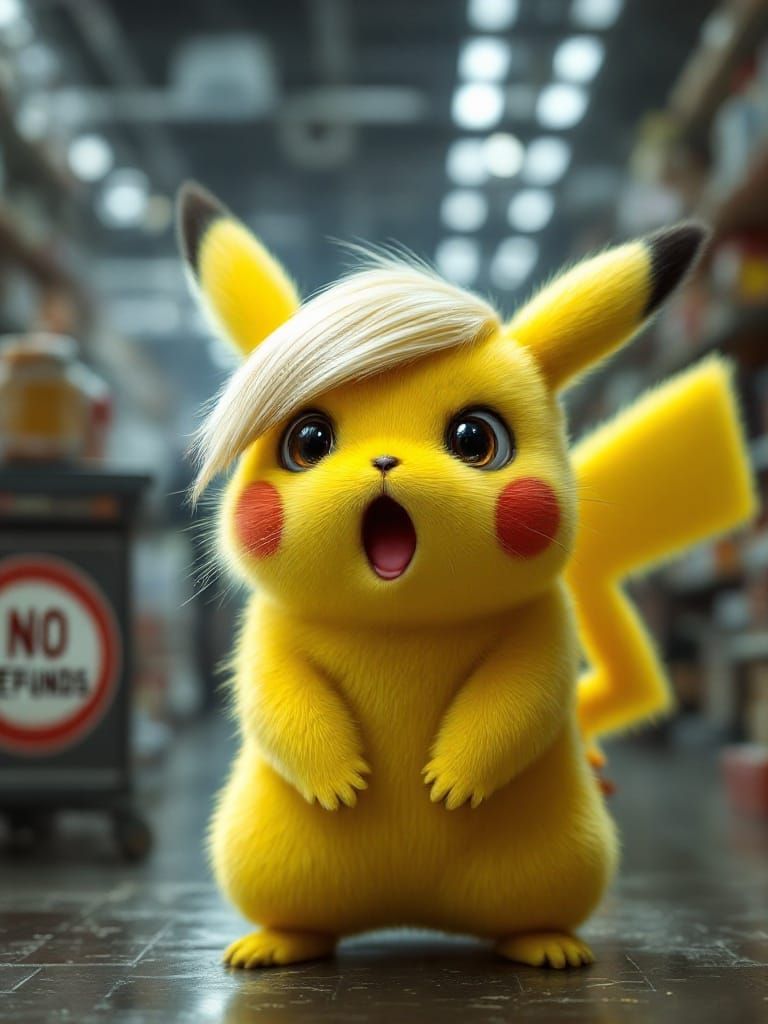 Pikachu Meets Karen in Meme Masterpiece