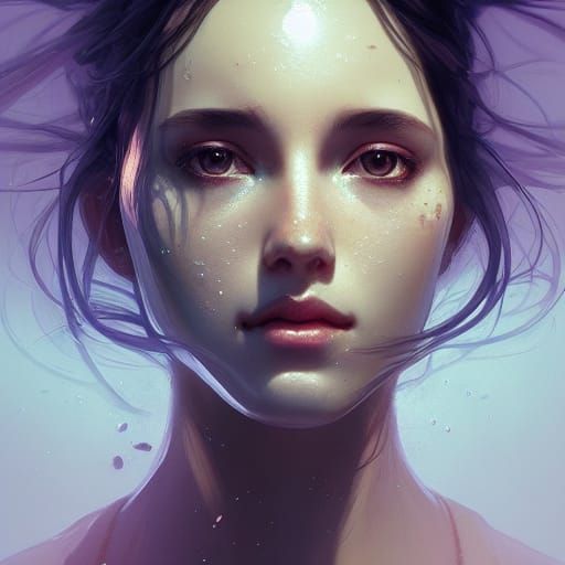 Dreamlike Portrait in Triadic Colors