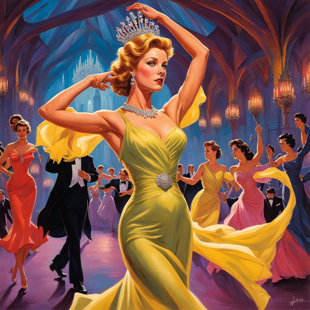 Dancing Queen in Whimsical Fantasy Style