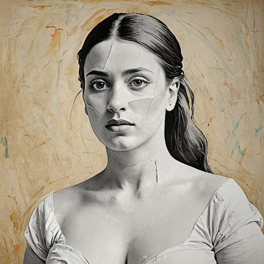 Surreal Portrait in Flowing Picasso Style