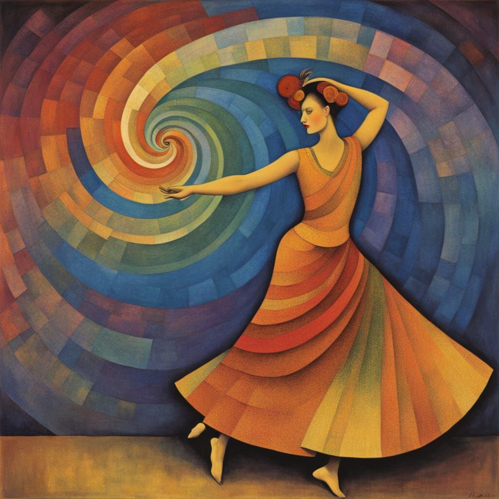 Paul Klee, whirling dervish, aurora borealis Maxfield Parrish  Magical realism, Spanish Flamenco dancer, Espana, mid swi...