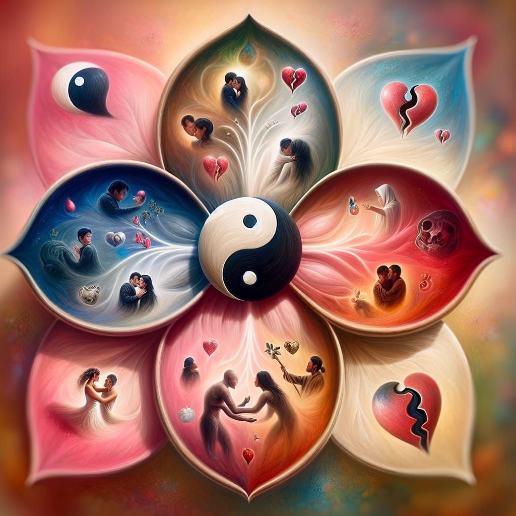 Surrealist Symbolism of Love and Heartbreak