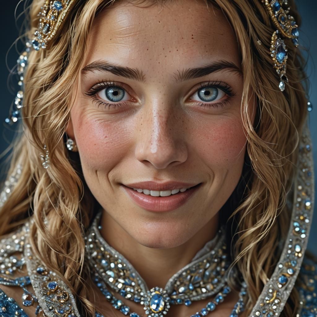 Cinderella Unveiled: A Joyful Morning Portrait